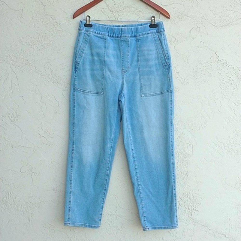 MADEWELL Pull On Relaxed Jeans In Bellview Wash Size S
